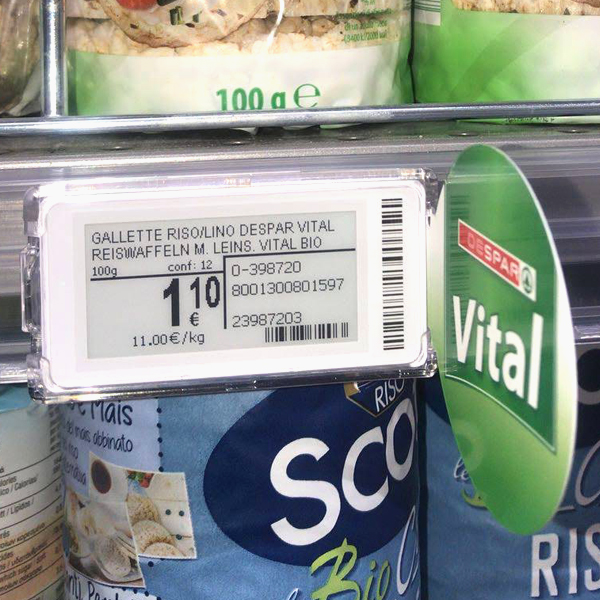 etichette elettroniche supermercato